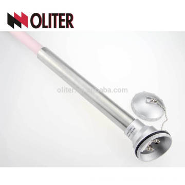 OLITER top grade quality fixed bare mold pipe corundum ceramic probe tube thermocouples for aluminum smelter strip